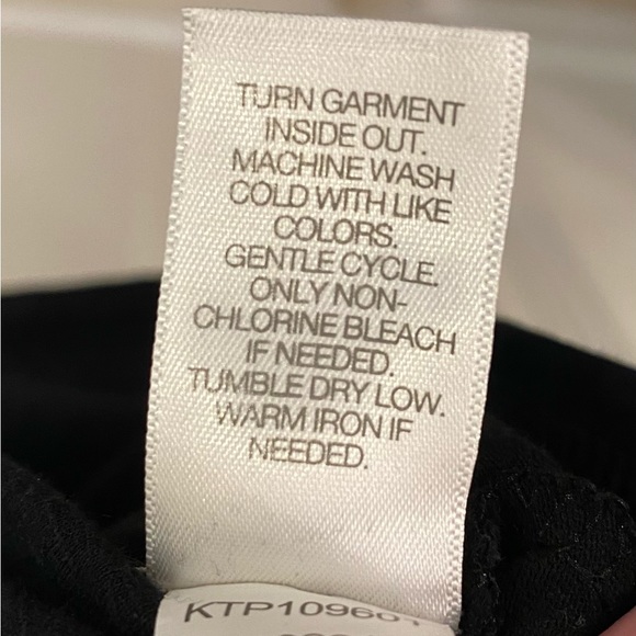 Jill Black Pima Cotton Peplum Tunic Top Buttery Soft 3/4 Sleeve Size XS - Picture 7 of 8